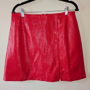 Hutch Vibrant Red Mini Skirt